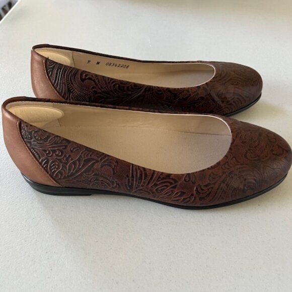 SAS Scenic Ballet Flats , Brown, 9W - Picture 1 of 7